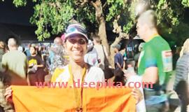 കോ​​മ്രേ​​ഡ്‌​​സ് മാ​​ര​​ത്ത​​ണി​​ല്‍  ഇ​ര​ട്ട മെ​ഡ​ല്‍ നേ​ട്ട​വു​മാ​യി  മ​റ്റ​ക്ക​ര സ്വ​ദേ​ശിനി