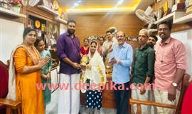 ക​ള​ഞ്ഞു​കി​ട്ടി​യ സ്വ​ർ​ണ​മാ​ല തി​രി​ച്ചുന​ൽ​കി