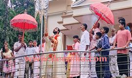 ന​രി​ന​ട പ​ള്ളി​യി​ൽ അ​ൽ​ഫോ​ൻ​സാ​മ്മ​യു​ടെ തി​രു​നാ​ൾ കൊ​ടി​യേ​റി