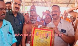 മ​ദ്ദ​ളവാ​ദ​ന​ത്തി​ൽ 50 വ​ർ​ഷം: രാ​ജ​നെ ആ​ദ​രി​ച്ചു