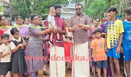 വോളിബോള്‍ കോര്‍ട്ട് കേന്ദ്രമന്ത്രി  നാടിനു സമര്‍പ്പിച്ചു
