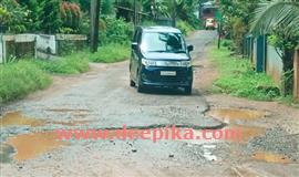 ക​രു​വ​ഞ്ചാ​ൽ-​കു​റ്റി​പ്പു​ഴ-​നെ​ല്ലി​പ്പാ​റ റോ​ഡ് ത​ക​ർ​ന്നു