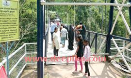 പൊ​ന്മു​ടി തൂ​ക്കു​പാ​ല​ത്തി​ൽ ഗ​താ​ഗ​തം നി​രോ​ധി​ച്ചു