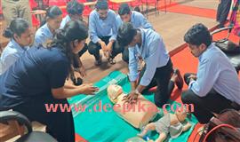 ക​ണ്ണൂ​ർ ഗ​വ. മെ​ഡി​ക്ക​ൽ കോ​ള​ജി​ൽ  പ്ര​ഥ​മ ശു​ശ്രൂ​ഷ പ​രി​ശീ​ല​നം സം​ഘ​ടി​പ്പി​ച്ചു