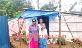 അ​ധി​കൃ​ത​ർ കാ​ണ​ണം: പ്ലാ​സ്റ്റി​ക് ഷെ​ഡി​ൽ  ഭീ​തി​യോ​ടെ ഒ​രു കു​ടും​ബം