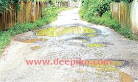 പ​രു​മ​ല​പ്പ​ള്ളി-​പ​ന​യ​നാ​ർ​ക്കാ​വ് റോ​ഡ് ത​ക​ർ​ന്നു