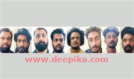 യു​വാ​വി​നെ ത​ട്ടി​ക്കൊ​ണ്ടു​പോ​യി കൊ​ല​പ്പെ​ടു​ത്തു​വാ​ൻ ശ്ര​മം: ഗു​ണ്ടാനേ​താ​വ​ട​ക്കം എട്ടുപേ​ർ അ​റ​സ്റ്റി​ൽ