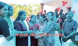 അ​നു​ശ്രീ സ​ത്യ​ന് ജ​ന്മ​നാ​ട്ടി​ൽ  സ്വി​ക​ര​ണം ന​ല്‍​കി